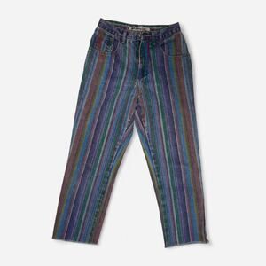 Vintage no jeans multicoloured striped